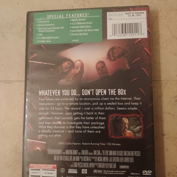 The Item (DVD, 2001) Pre-Owned Tested Working Great Condition Great Movie - Picture 2 of 2